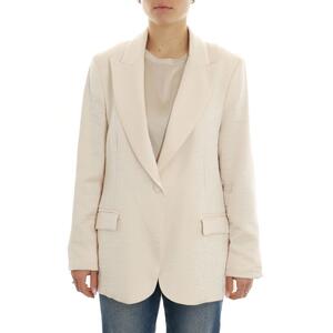 GIACCA LAMINATA BURRO